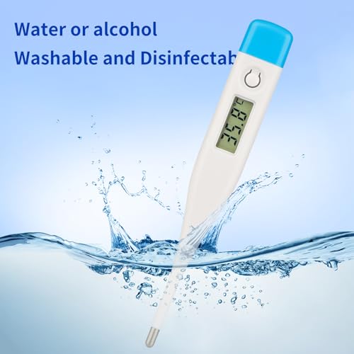 Image of Intelligent Digital Thermometer,LCD Display Screen,Fast Measurement,Suitable for Children and Adults,Easy to Maintain Cleanliness and Hygiene,Bringing Family Health,Light Blue
