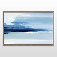 Framed Canvas Wall Art Abstract Landscape Canvas Prints Home Artwork Decoration for Living Room,Bedroom - 16x24 inches