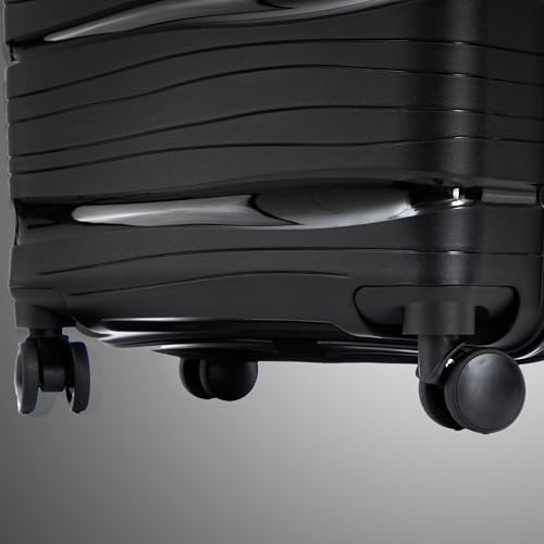 Luggage Sets – 3 Piece Hard Shell Suitcases for Women and Men, Travel luggage Set with Spinner Wheels & TSA Lock (Black, 20/25/29 inch)3