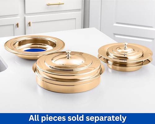 Steadfast Selections (Bread Tray) Gold Premium Communion Trays for Churches | Stainless Steel Communion Ware Set, Supplies