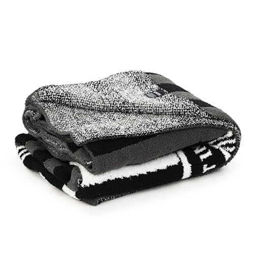 Image of Jay Franco Plush Throw Blanket - Soft & Fuzzy 50x60 Inch Throw for Couch or Bed - Cozy Home Decor for Living Room & Bedroom, Black - Wednesday