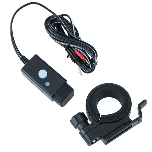 Alipis Dual USB Motorcycle Charger Kit Socket Adapter Durable LED Power Indicator Fit for Motorbike Car Charging Rated Easy Installation