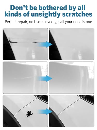 Bright White(PW7/GW7) Touch Up Paint for Jeep, Car Paint Scratch Repair Remover Pen Color Exact Match, Quick and Easy Fix Automotive Chips and Nicks Scuff