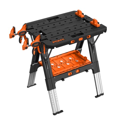 Image of Pony Portable Folding Work Table, Workbench & Sawhorse