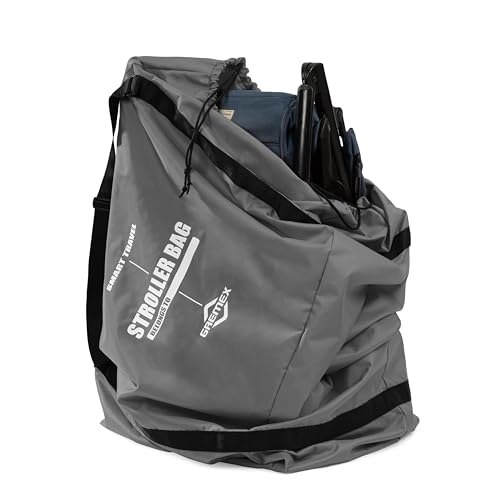 GREMEX Transporttasche Kinderwagen Universelle - Kinderwagen Transporttasche Flugzeug - Kinderwagen taschehülle Flugzeug - Wasserdichter Reißfester Kinderwagen Tasche Flug - Kinderwagen Tasche Groß
