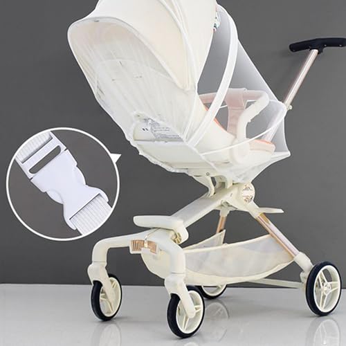 Stroller Net, Baby Crib Net with Two-Way Zippers, Foldable Protection Barrier, 18.9x18.11x0.39 inches, Sun Shade for Playpen, Bed, Camping, Jogging, Toddler Travel, Outdoor – Image 4