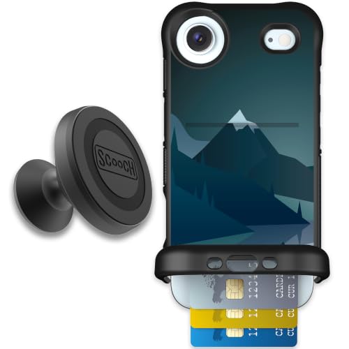 Scooch for iPhone Air Wallet Case Card Holder, Wingmate, Midnight Ridge