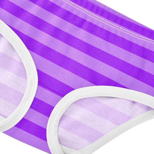 Gradient Purple Stripe Toddler Girls's Underwear 2T4
