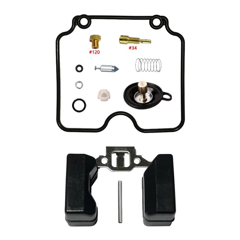 Kit réparation carburateur YB125 avec gicleurs et flotteur pour moto 125cc