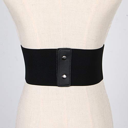 Homyl Cinto De Couro Steampunk Feminino Cincher Wide Waspie Elástico