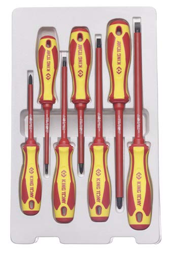 KingTony BR Jogo Chave Phillips/Fenda Isolada 7Pc 30617Mr