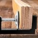 EXLECO 8er C Klemme Edelstahl 8-54mm Schraubklemme Klein mit Rutschfest Gummi Pad, Tischklemme Verstellbar Trägerklemme Schraubzwinge Einstellbar C Zwingen für Holzarbeiten Schweißen Tischlerei