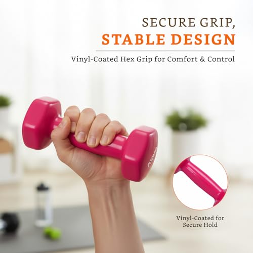 Image of Amazon Brand - Solimo Vinyl Dumbbell