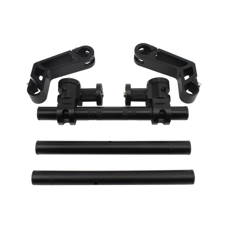 Barra de direccion ajustable de 22mm desmontable para pit dirt bike negra