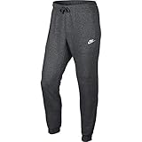 Tejido Fleece suave y cálido NIKE M NSW Jogger Ft Club Pantalones, Hombre, Gris (Charcoal) / Blanco, L