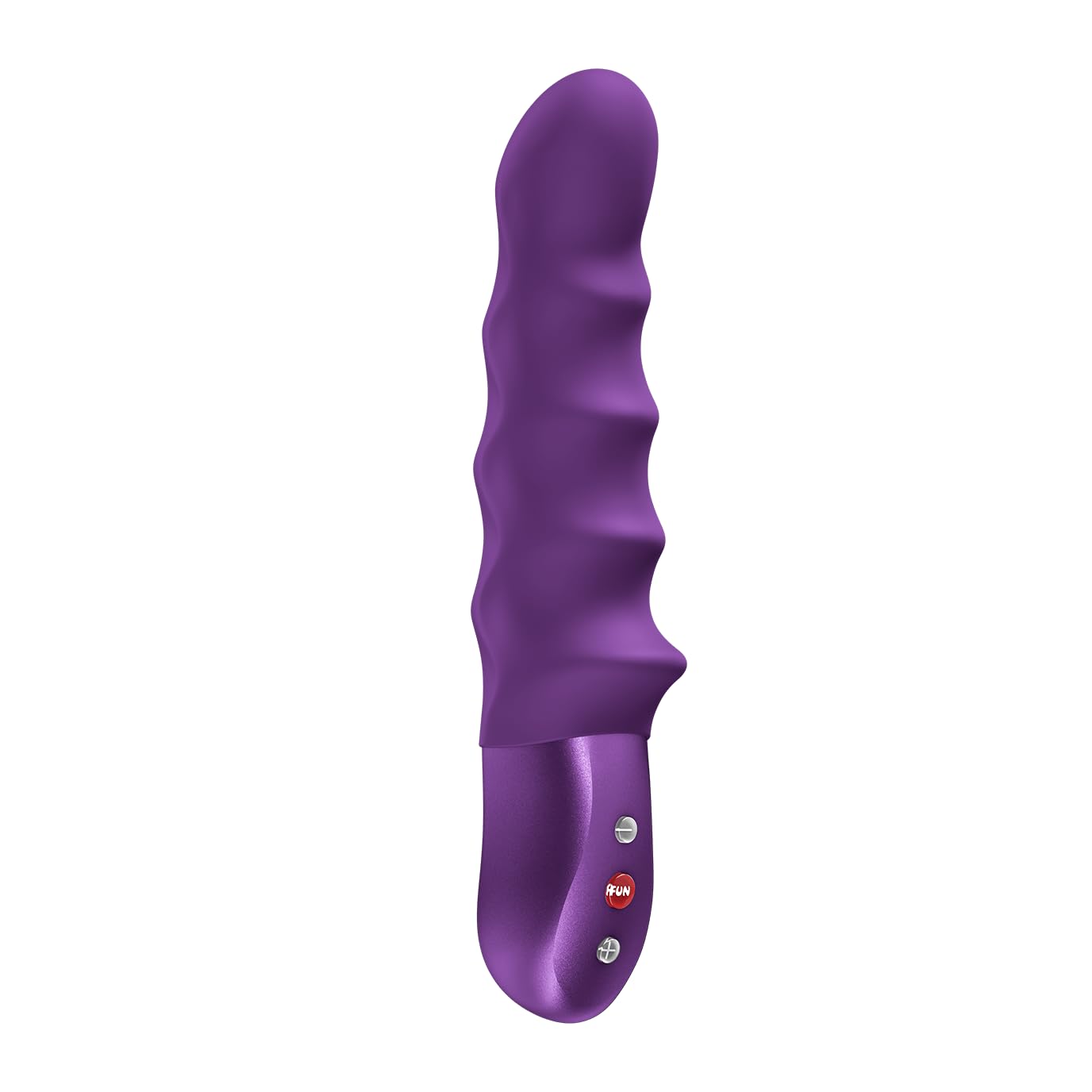 Fun Factory Stronic Surf | Pulsador | vibrador de punto G | Con embestida eje de silicona con relieve acanalado | 10 programas de empuje | placer manos libres | USB
