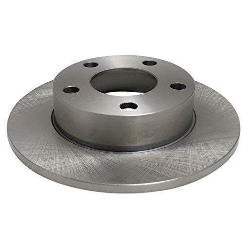 Image of TRQ Rear Brake Pad and Rotor Set Ceramic Solid Rotors 245mm Diameter Compatible with 1996-2002 Audi A4 Quattro 2002 S4
