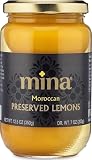 Mina - Limoni in conserva, 12,5 once, Limoni in conserva marocchini autentici, ideali per tagine, couscous, insalate, non-OGM, vegan, keto, kosher, senza glutine