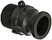 Dixon Valve PPF150 Polypropylene Type F Cam and Groove Fitting, 1-1/2" Male NPT x 1-1/2" Male Adapter