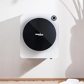 Green Blue GB410 Asciugatrice elettrica a Carica Frontale Capacità 3 kg 830 W Classe C, 5 Programmi, Dimensioni compatte 49,5 x 46 x 59,5 cm per Spazi Piccoli