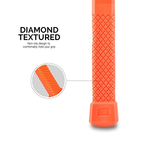 NEIKO 02847A 2 LB Dead Blow Hammer, Neon Orange | Unibody Molded | Checkered Grip | Spark and Rebound Resistant by NEIKO - Image 4