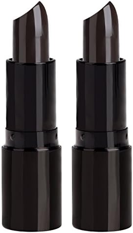 Professional Hair Chalk Lipstick Hair Color Pen Non-toxic Olive Oil In Cover White Crayon Temporary Hair Dyeing (2 Packs-Dark brown+Dark brown)