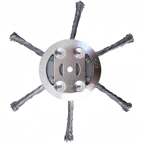 Preisvergleich Produktbild LADAMI verbesserter Unkrautschneider150mmfreischneider mit unkrautbürsteWildkrautbürste für Motorsense Effektive Moosentfernung und Unkraut