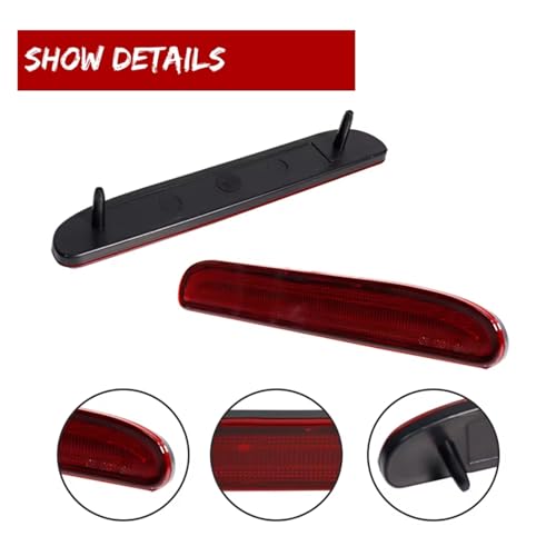 Intermitentes dinámicos para Ford Mustang 1994-1998 carcasa de luz trasera roja de parachoques 2