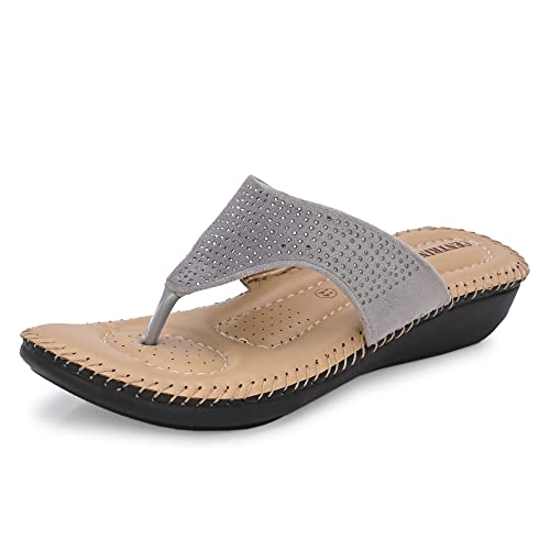Image of Centrino Women Thong Sandals & Comfortable Ortho Care Sandal For Ladies | Fashion Wear Sandal & Chappal | Soft Cushioned for More comfort (2855)