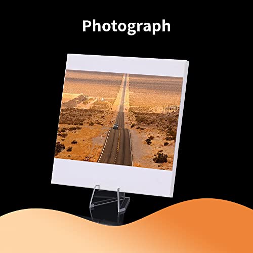 Ympeka 12 Packs Card Display Mini Clear Acrylic Easel Stands Coin Easel Holder For Displaying Coins Pocket Challenge Medals Casino Chips Watches Capsules #TOP5