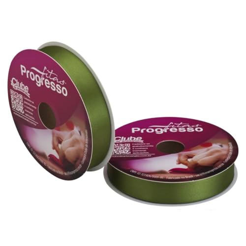 FITA CETIM SIMPLES CF005 22 mm COR 249 VERDE MILITAR ROL 50 metros