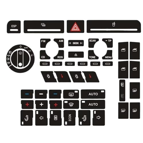 �����ԓ��� Compatible With A4 B6 B7�{�^���C���f�J�[���X�e�b�J�[���W�IClima ESP�w�b�h���C�g�����{�^���C�����Ճm�u�X�C�b�`(Type A)