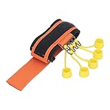 outdoorm Fingerstärkungstrainer zur Verbesserung der Flexibilität, Handgriff-Krafttrainer mit 5 Ersatzringen (10 Pfund Gelb)