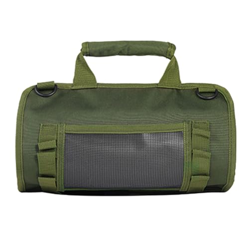 Bolsa de herramientas profesional con tela de nailon reforzada, correa ajustable para contratistas y mejoras del hogar, bolsa de herramientas portátil para electricistas con cinturón ajustable