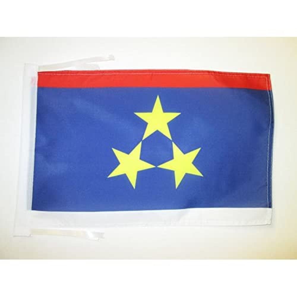 AZ FLAG, Autonomous Province of Vojvodina Flag, 18'' x 12'', 100% Polyester Vojvodina Small Banner with Two Cords