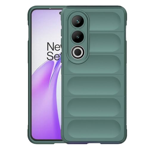 Image of Amazon Brand-Solimo Mobile Cover for OnePlus Nord CE4 5G | Full Camera Protection | Liquid Silicon Case | Flexible Bumper Case for OnePlus Nord CE4 5G (Green)