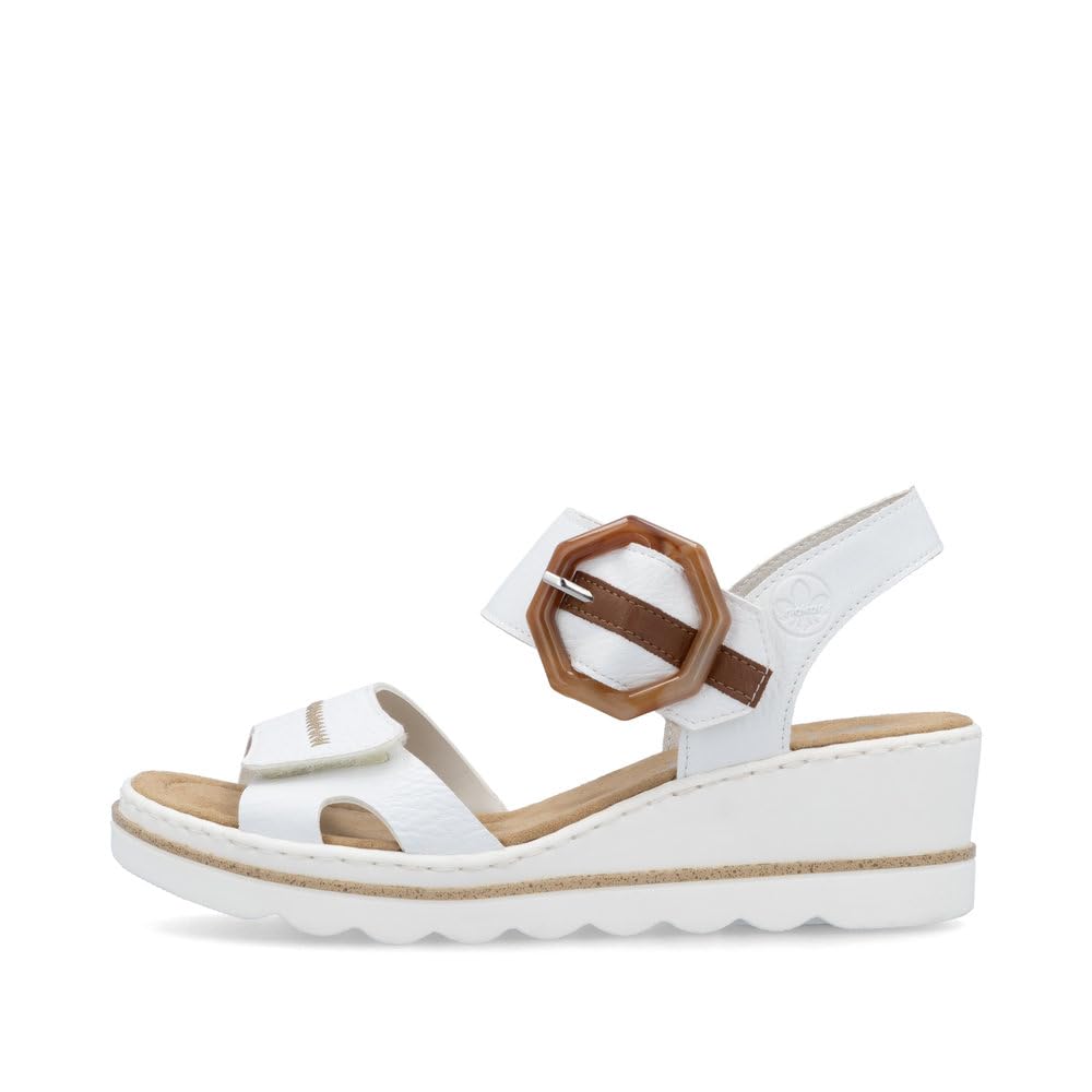 Rieker Damen Keilsandalen 67476, Frauen Sandalen