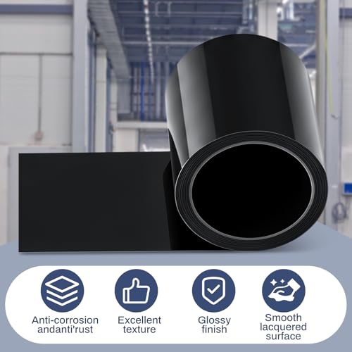 Image of Yaocom Black Aluminum Flashing Roll 3.94inch x 50ft