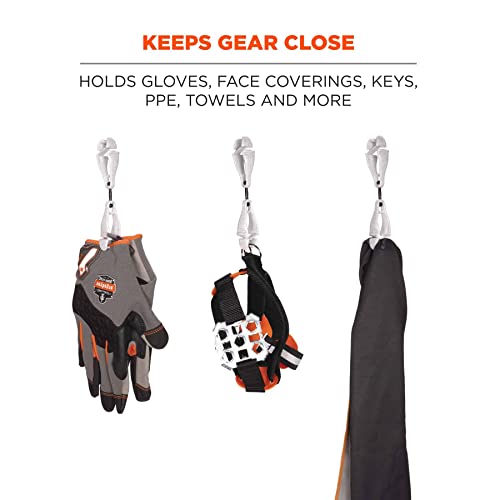 Image of Ergodyne Squids 3420 Swiveling Glove Clip Holder with Dual Clips