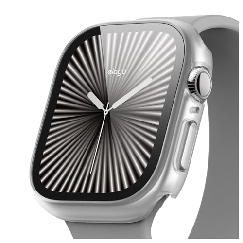 �yelago�z �A�b�v���E�H�b�` �Ή� �J�o�[ �t�B���� ��̌^ �ϏՌ� ���^ �y�� �ی�t�B���� �t�� �P�[�X [ Apple Watch 11 watch11 watch10 46mm Applewatch �Ή� ] CLEAR SHIELD CASE