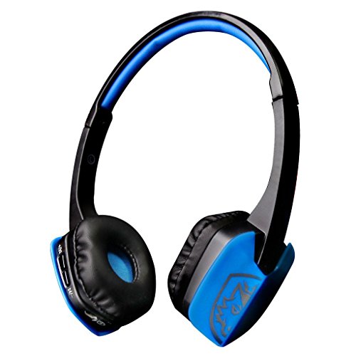 Sades D201 Built-in Mic Wireless Bluetooth 4.1 Stereo Headset - Black / Blue