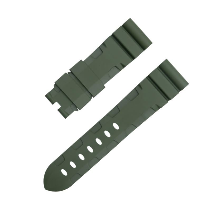 Bracelet Panerai 22mm 24mm en caoutchouc fluoroélastique premium