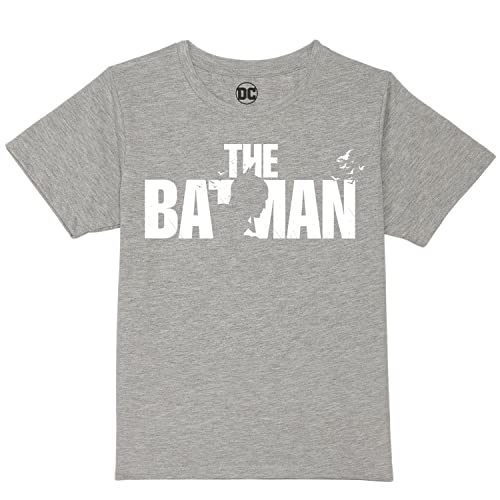 Image of Boy's The Batman Character Print Regular T-Shirt (WBBMBCT037.4 4-5Y) Grey