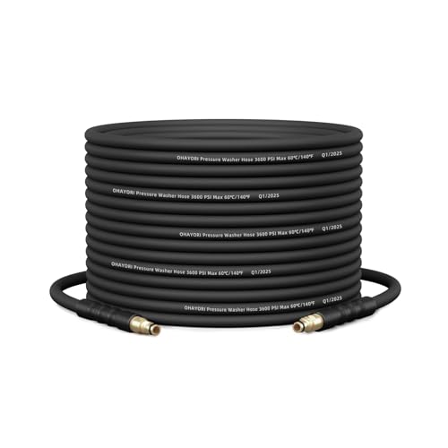 10M Manguera Flexible de Alta Presión Compatible con Hidrolimpiadoras Kärcher Serie K2 K3 K4 K5 K6 K7, 220Bar Manguera de Repuesto Resistente al Desgaste, Accesorios Extensión con Conexión Rápida