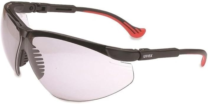 Uvex by Honeywell Genesis XC Safety Glasses, Black Frame with 50% Gray Lens & HydroShield Anti-Fog Coating S3310HS