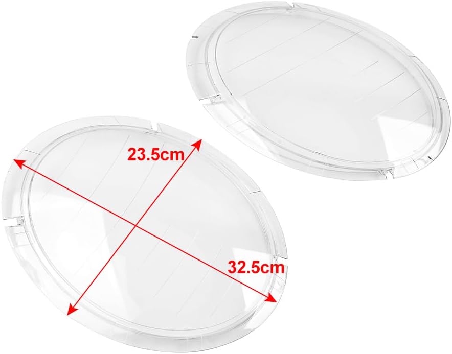 Bacar Left & Right Side Front Headlight Headlamp Lenses Lamp Cover Lampshade Len Car Clear Headlight Shell for BMW for MINI COOPER R50 R52 R53 2001-2006, Left & Right