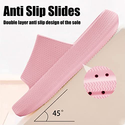 Cloud Slides For Men And Women,Pillow Slippers Bathroom Womens Sandals,Non Slip Thick Sole Platform Shoes #TOP4