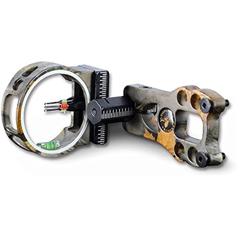 Great Deals LLC 3 Pin Bow Sight - Fiber, Brass Pin, Aluminum Machined - Right and Left Handed Cover