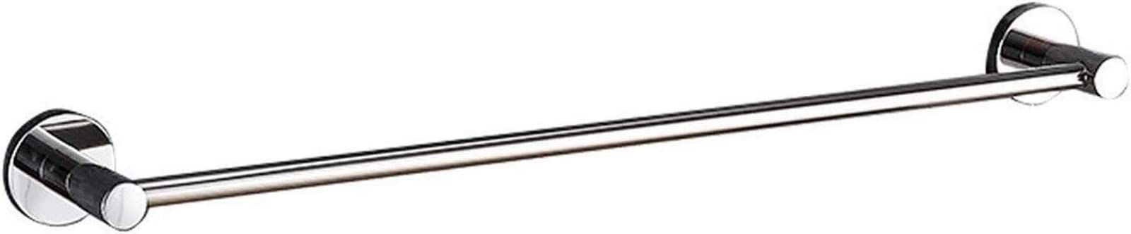 LYGXWJFC Toallero Toallero montado en la Pared toallero de Acero Inoxidable toallero Redondo Individual toallero Tornillo montado en la Pared Colgante baño Cocina 50 cm toallero de baño