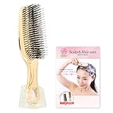 【公式ストア限定】 エスハートエス ワールドプレミアムロング スカルプブラシ シャンプーブラシ ヘアブラシ リフトケア ヘアケア 頭皮マッサージ 頭皮ケア 美容師推奨 ギフト エス・ハート・エス S HEART S 公式 ビューティーブック付き (ゴールド)